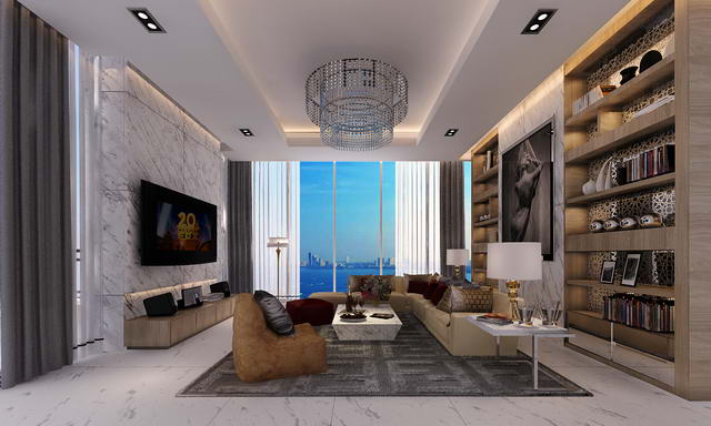 Wong Amat Beach, Palm Condo Designer Penthaus zum Verkauf 125 M. THB
