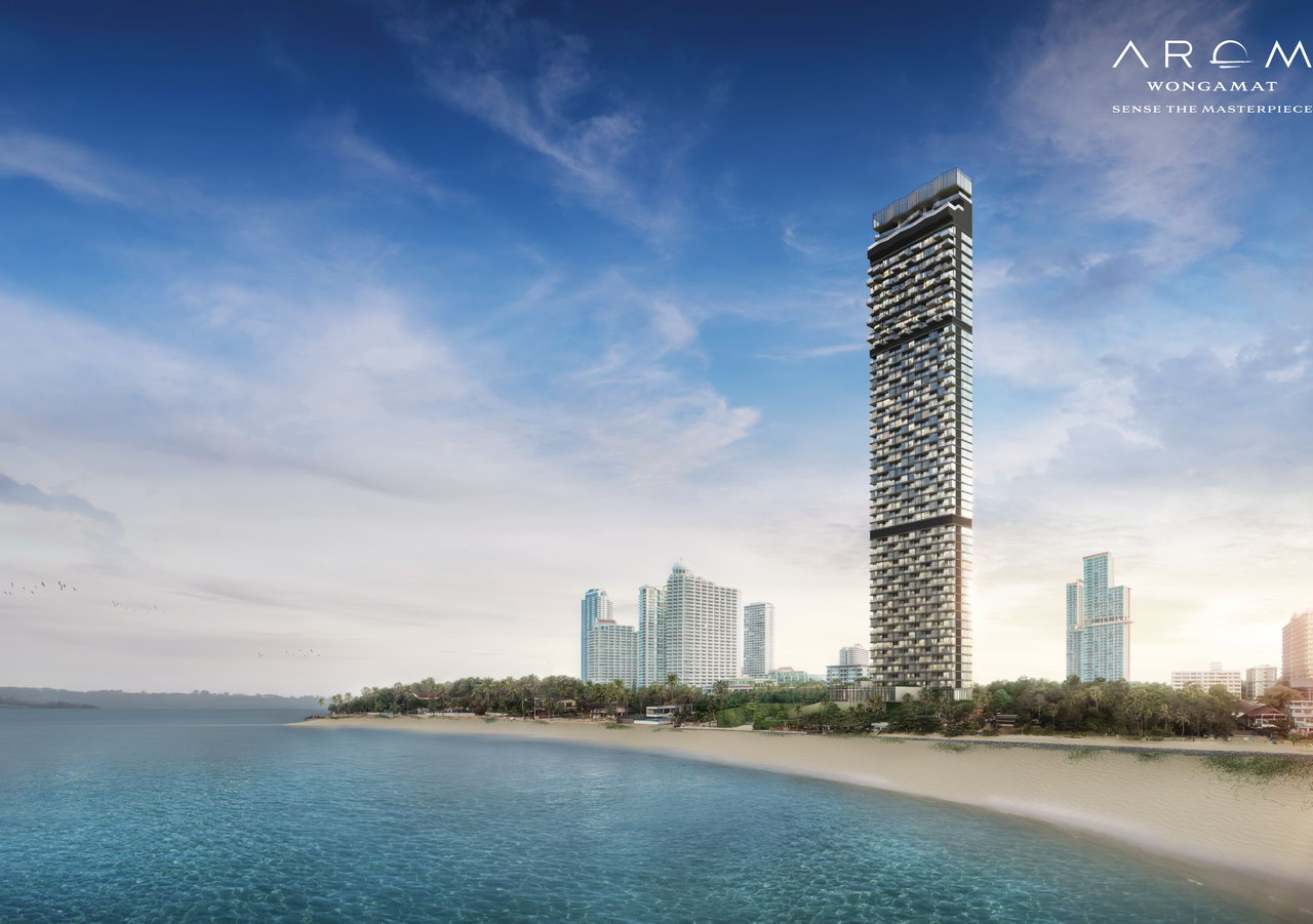 Wong Amat Beach Arom  Condo zum Verkauf direkt am Strand 7.657 M. THB