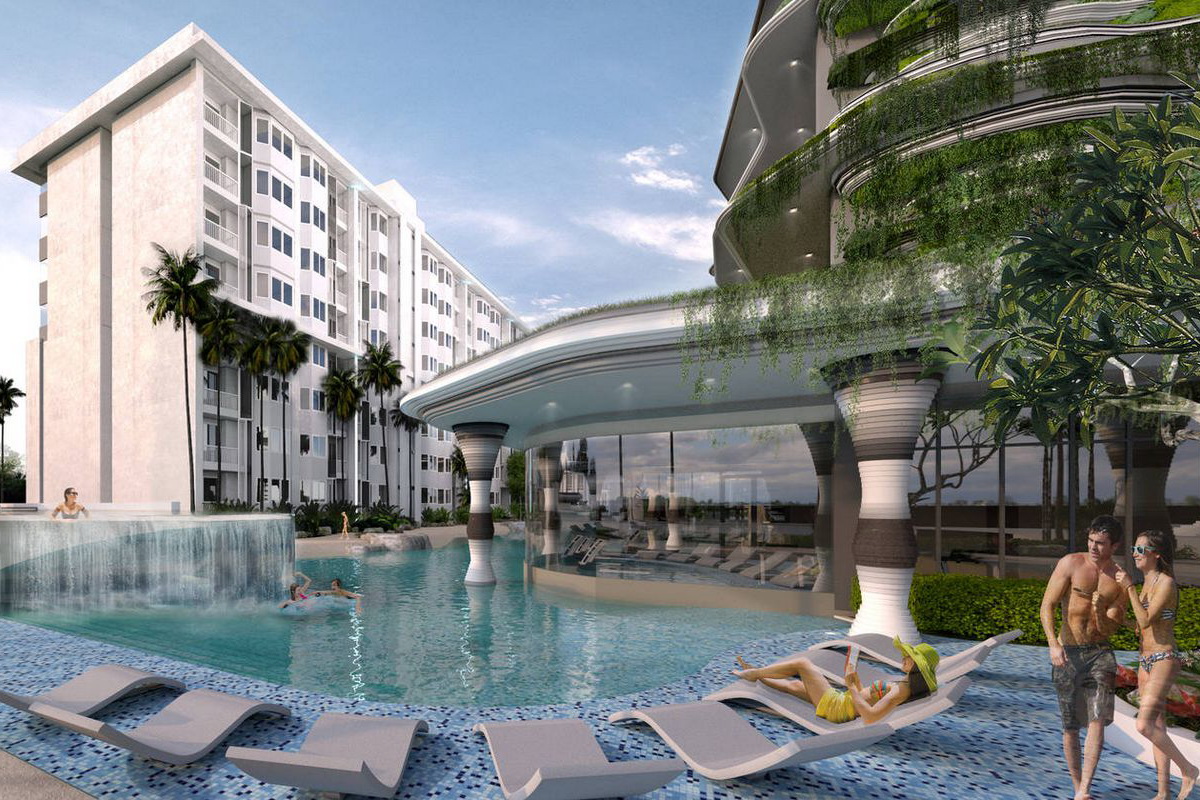 Süd Pattaya New 888 Park Villas Resort Condo zu verkaufen 2.987734 M. THB